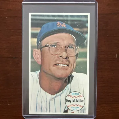 1964 Topps 'Giants' Baseball Card. Roy McMillan - New York Mets. Card #8