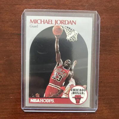 1990 Hoops Basketball Card. Michael Jordan - Chicago Bulls. Card #65