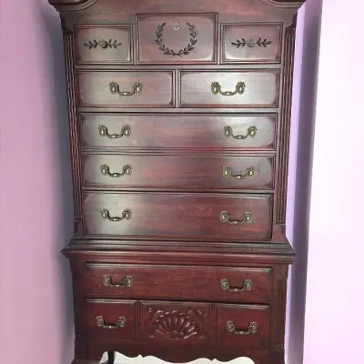 Chippendale Style High Boy Dresser 
