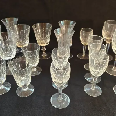Waterford Crystal Stemware Kildare Pattern & Vintage Glassware 