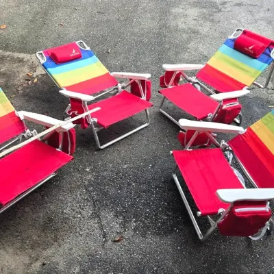 4 Nautica Folding Beach Chairs