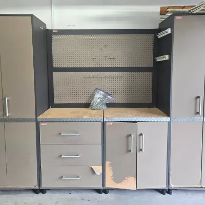 Coleman Workshop Cabinets & Peg Board