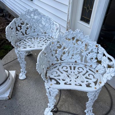 Cast-iron chairs