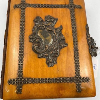 Sale Photo Thumbnail #107: Victorian Wood & Brass Photograph Album