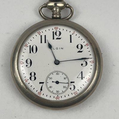 Sale Photo Thumbnail #324: Elgin Open-Face Marginal Minute Watch