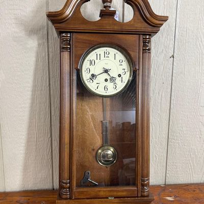 Sale Photo Thumbnail #405: Sligh Westminster Mechanical Wall Clock