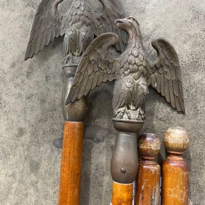 Sale Photo Thumbnail #524: American Flagpole Eagle & Ball Finials