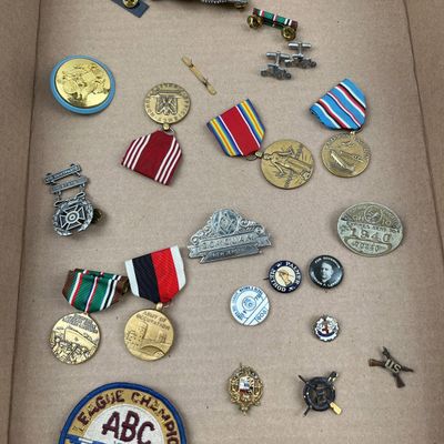 Sale Photo Thumbnail #354: WWII US Medals, Badges & Civilian Mem