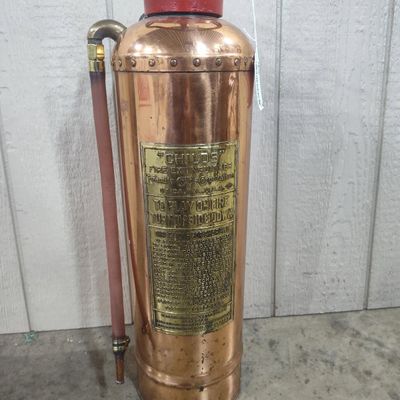 Sale Photo Thumbnail #275: Childs Foamite Copper Fire Extinguisher
