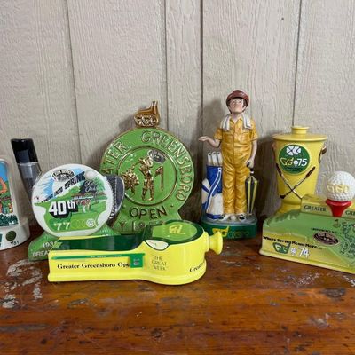 Sale Photo Thumbnail #528: Ezra Brooks & Heritage Golf Decanters