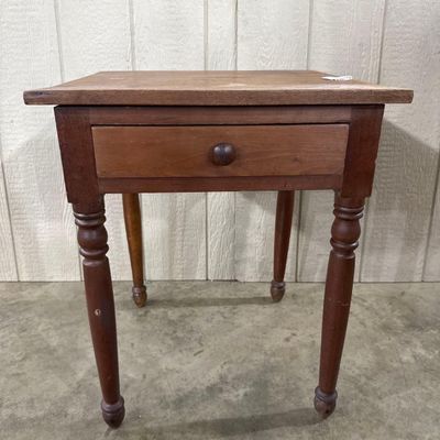 Sale Photo Thumbnail #184: American Country Wood Drawer Side Table