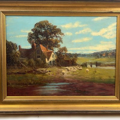 Sale Photo Thumbnail #408: D.B. Murray (1913) Pastoral Landscape