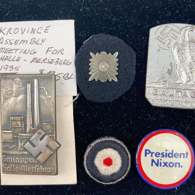 Sale Photo Thumbnail #53: Third Reich Badges & 1972 Nixon Button