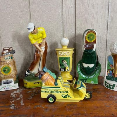 Sale Photo Thumbnail #529: Set 6 Greater Greensboro Open Decanters
