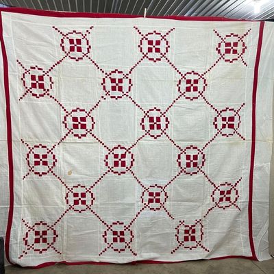 Sale Photo Thumbnail #298: Burgoyne Surrounded Cotton Quilt Top