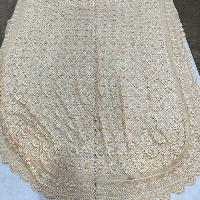 Sale Photo Thumbnail #428: KEFCO Floral Medallion Lace Tablecloth