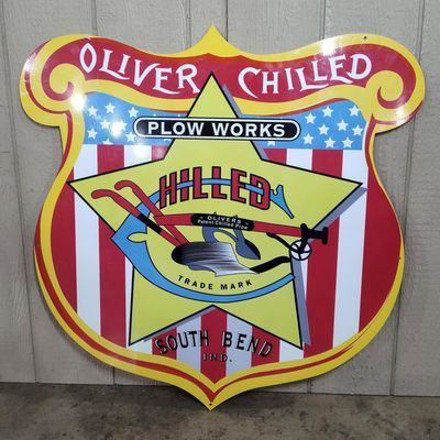 Sale Photo Thumbnail #265: Oliver Chilled Plow Metal Shield Sign