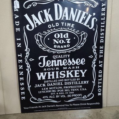 Sale Photo Thumbnail #501: Jack Daniel's Embossed Tin Sign, 2007