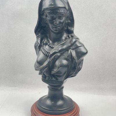 Sale Photo Thumbnail #110: Orientalist Draped Female Portrait Bust