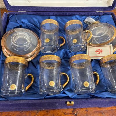 Sale Photo Thumbnail #403: Interglass Gold & Platinum Tea Service