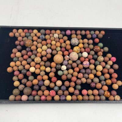 Sale Photo Thumbnail #465: Set c. 200 Antique & Vtg Marbles