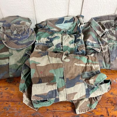 Sale Photo Thumbnail #534: U.S. Army Woodland Ripstop BDUs & Cap