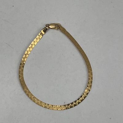 Sale Photo Thumbnail #28: Italian 14K Gold Reversible Bracelet