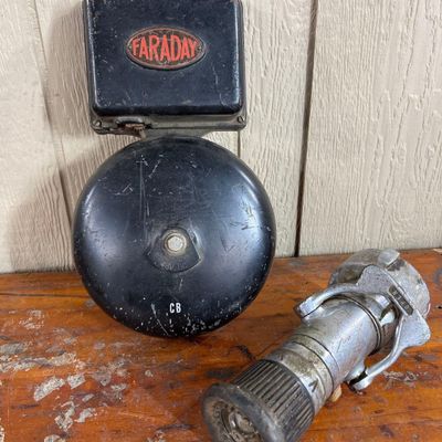 Sale Photo Thumbnail #282: Faraday Electric Bell & Fire Nozzle