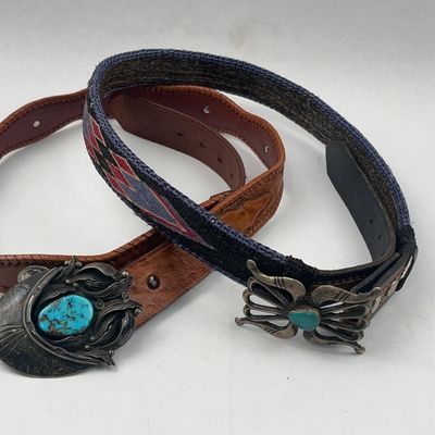 Sale Photo Thumbnail #440: Southwest Turquoise & Silver-Tone Belts