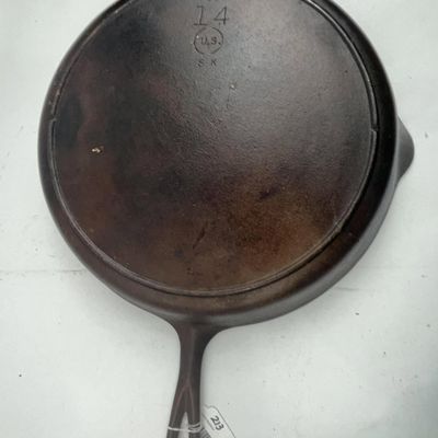 Sale Photo Thumbnail #233: American No. 14 Cast Iron Skillet w/ US