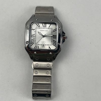 Sale Photo Thumbnail #95: Cartier Santos White Gold Quartz Watch