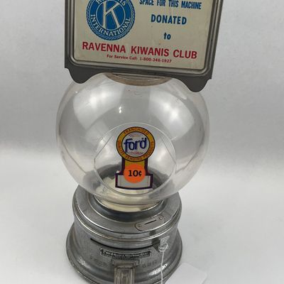 Sale Photo Thumbnail #21: Ford Gum Co. Gumball Machine w/ Kiwanis