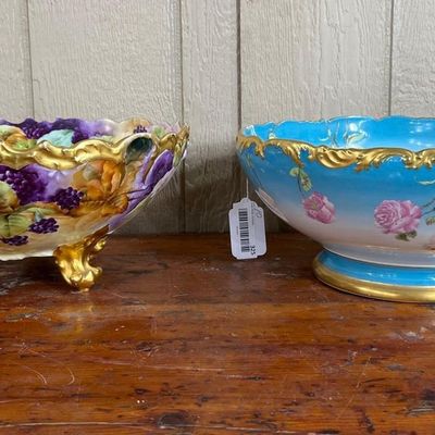 Sale Photo Thumbnail #348: 2 Limoges & Pitkin & Brooks Porc. Bowls