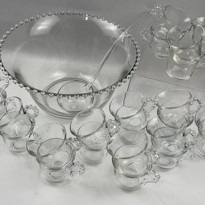 Sale Photo Thumbnail #546: Imperial Glass Candlewick Punch Set