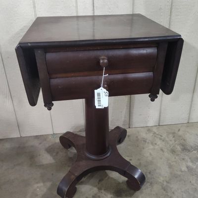 Sale Photo Thumbnail #341: American Empire Drop-Leaf Sewing Table
