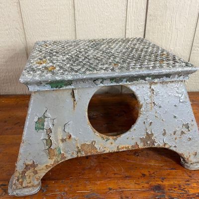 Sale Photo Thumbnail #310: NYC System Metal Conductor Step Stool