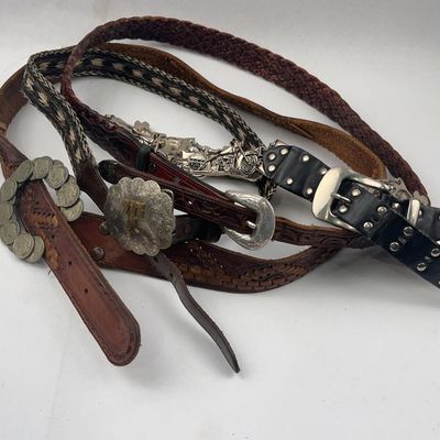 Sale Photo Thumbnail #442: Western/Novelty Leather/Horsehair Belts