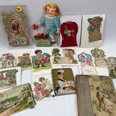 Sale Photo Thumbnail #62: Dickens, Children Stories & Vtg Cards
