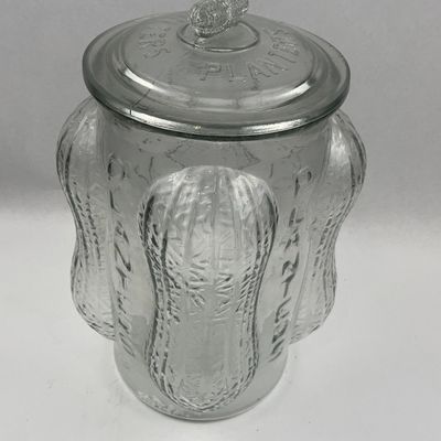 Sale Photo Thumbnail #479: Planters Peanuts Four Corners Glass Jar