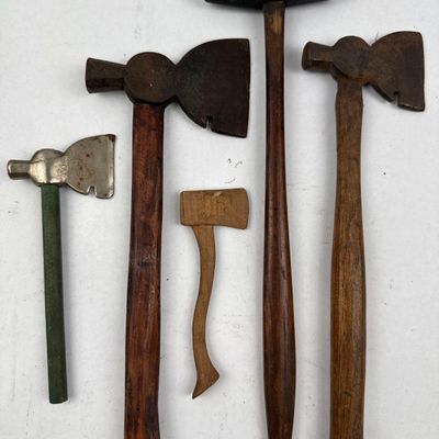 Sale Photo Thumbnail #167: Max Hilborn Miniature Axe & 5 Vtg Tools