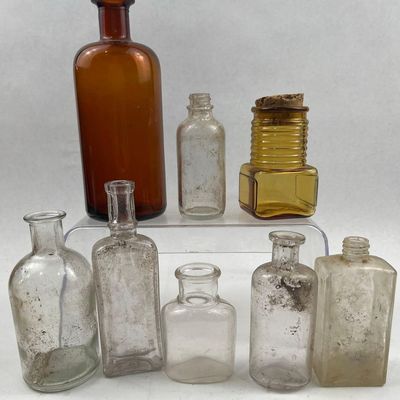 Sale Photo Thumbnail #499: Listerine & Wheaton Apothecary Bottles