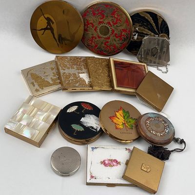 Sale Photo Thumbnail #106: Stratton & Zell Vtg Cosmetic Compacts