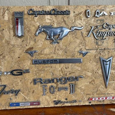 Vtg Ford Dodge & Buick Badges & Emblems