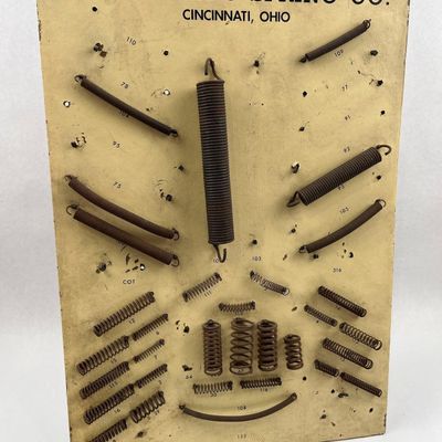 Sale Photo Thumbnail #263: W.B. Jones Spring Co. Adv. Sample Board