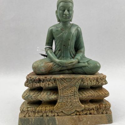 Sale Photo Thumbnail #113: Southeast Asian Seated Stone Buddha