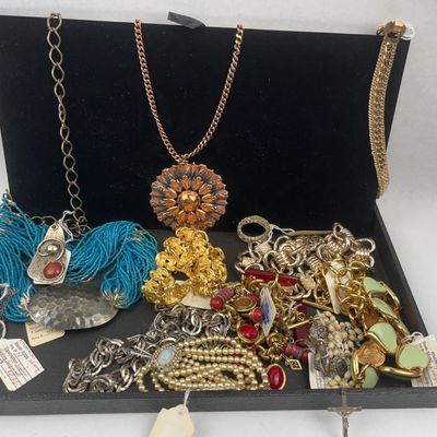 Sale Photo Thumbnail #321: Vtg Costume & Artisan Jewelry
