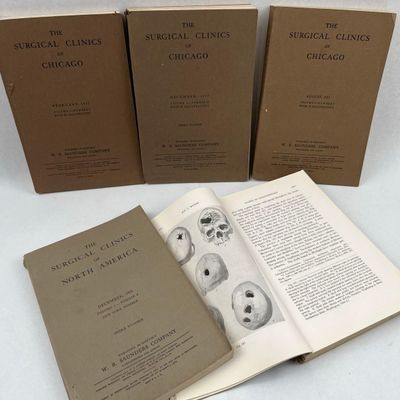 W.B. Saunders Surgical Clinics, 5 Vols