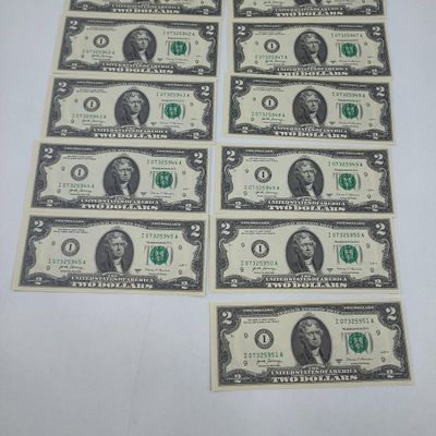 Sale Photo Thumbnail #37: Set US $2 Federal Reserve Notes, 2017 A