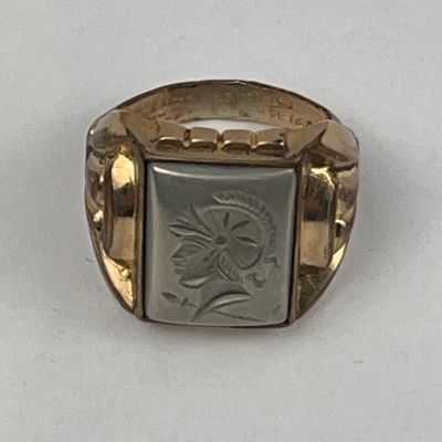 Sale Photo Thumbnail #31: Marathon Hematite Centurion Signet Ring