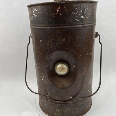Sale Photo Thumbnail #316: Metal Kerosene Canister w/ Level Gauge